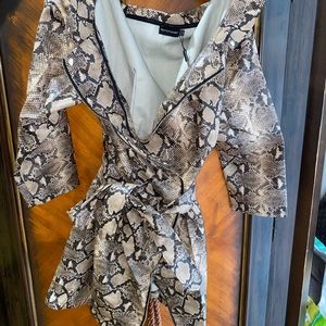 PrettyLittleThing Snakeskin dress
